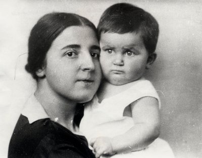 Nadezhda Alliluyeva, Second Wife of Josef Stalin, and Their Daughter Svetlana Alliluyeva by Unbekannt
