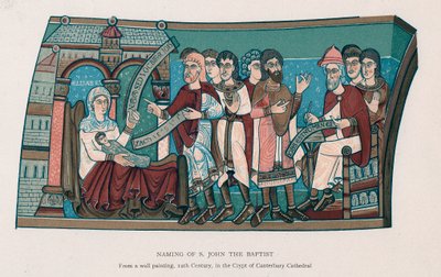 Naming of Saint John the Baptist by Unbekannt