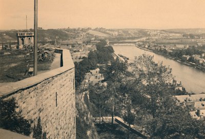 Namur. Tourelle des Guetteurs et Confluent de Sambre et Meuse, c1900 by Unbekannt