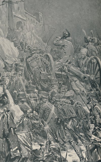Napoleon Reaching The Convent at the Summit of the Guadarrama Mountains, 1808, 1896 by Unbekannt