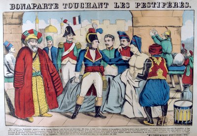 Napoleon Bonaparte Visiting the Plague Stricken of Jaffa, 11th March 1799 by Unbekannt