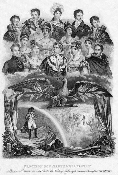 Napoleon Bonaparte and his family by Unbekannt