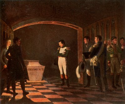 Napoleon I at the tomb of Frederick the Great, 27 October 1806 by Unbekannt
