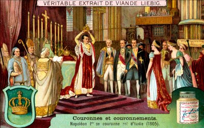 Napoleon I Crowns Himself King of Italy in 1805 by Unbekannt