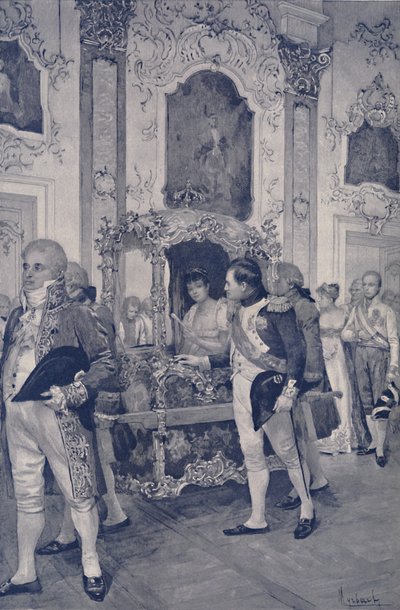 Napoleon and the Empress of Austria at Dresden, 1812 by Unbekannt