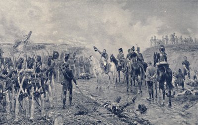 Napoleon and the Old Guard Before Waterloo by Unbekannt