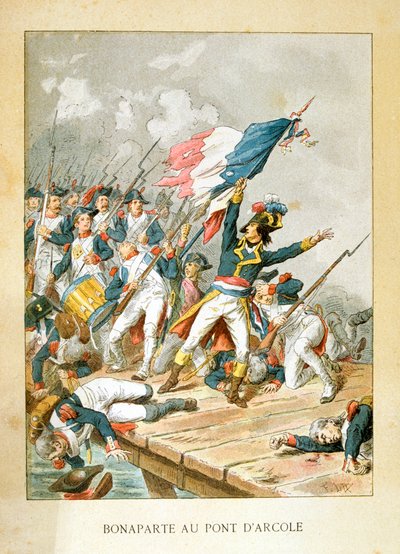 Napoleon at Arcola Bridge, 15 November 1796 by Unbekannt
