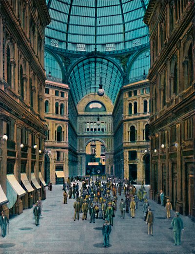 Interior of Galleria Umberto I by Unbekannt