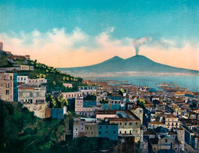 Naples - Panorama from Via Tasso, c1900 by Unbekannt