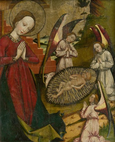 The Nativity (Adoration), Fragment of an Altarpiece from Spišská Stará Ves by Unbekannt