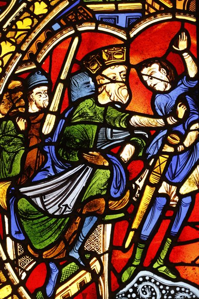 National Museum of French monuments. Saint Pierre cathedral. Stained glass window. The condemnation of Saint Paul, Paris, France by Unbekannt