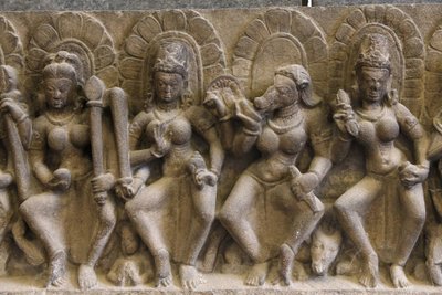 National Museum of India, Delhi. Saptamatrikas (seven divine mothers). Pratihara by Unbekannt