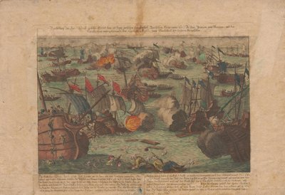 Naval Battle between the Russian and Ottoman Fleet in the Black Sea on June 28 and 29, 1788 by Unbekannt