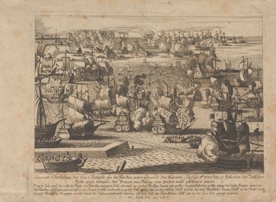 Naval battle between the Russian and Ottoman fleet on July 13, 1788 by Unbekannt