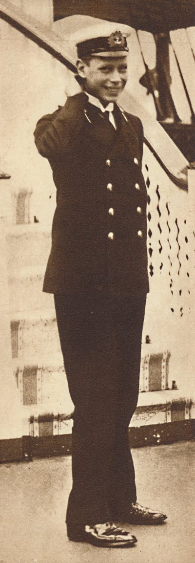 Naval cadet Prince Albert in the Royal Yacht Victoria and Albert by Unbekannt