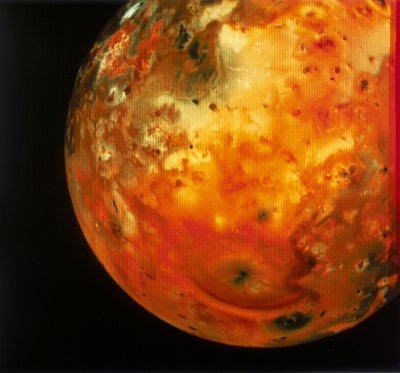 Nearly Full View of Io, One of the Moons of Jupiter by Unbekannt