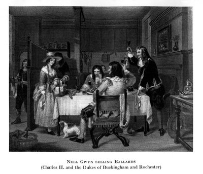 Nell Gwyn selling Ballards, 19th century by Unbekannt