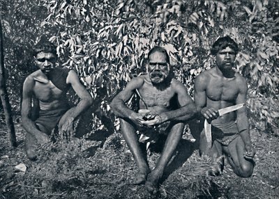 New South Wales Aborigines - King Billy and his A.D.C.s by Unbekannt