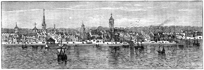 New York in the Middle of the 18th Century by Unbekannt