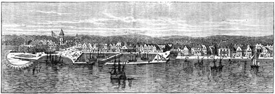 New York in the middle of the 18th century by Unbekannt