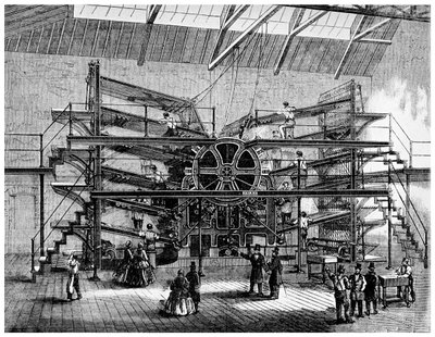 Newspaper Printing on a Ten Feed Semi Rotary Machine by Unbekannt