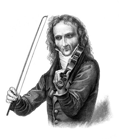 Nicolo Paganini, 19th Century Italian Violinist, Violist, Guitarist and Composer by Unbekannt