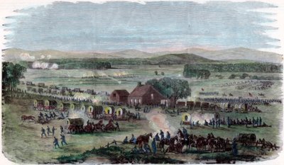 Night of the Battle Cedar Mountain, Culpeper County, Virginia, American Civil War by Unbekannt