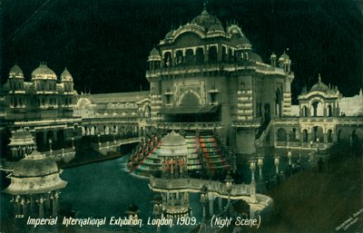Night scene at the Imperial International Exhibition, White City, London by Unbekannt