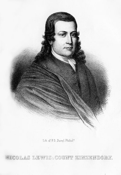 Nikolaus Ludwig von Zinzendorf, German Religious and Social Reformer by Unbekannt