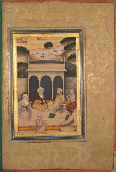 Nobleman Visiting Saint at His Shrine by Unbekannt