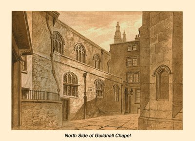North Side of Guildhall Chapel, 1886 by Unbekannt
