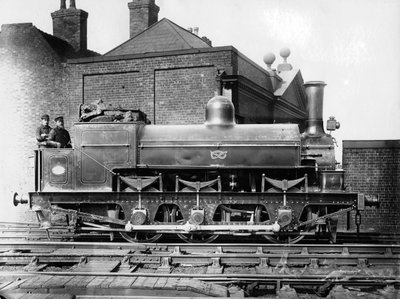 North Staffordshire 0-6-0 Steam Locomotive with Driver and Fireman on the Footplate by Unbekannt