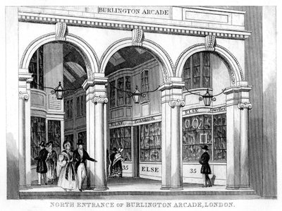 North Entrance of Burlington Arcade, Westminster, London by Unbekannt