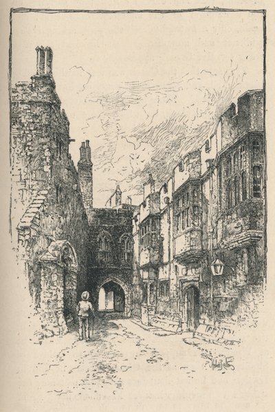 Northern Gate and Library, from King John