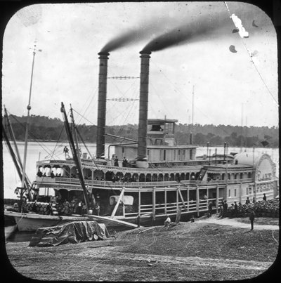 Northern Line Packet Company Paddle Steamer Lake Superior, USA, c1870s by Unbekannt