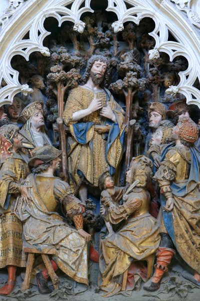Northern Fence of the Choir, Life Scene of St. John the Baptist, High Relief of the Northern End (1531), Amiens Cathedral by Unbekannt