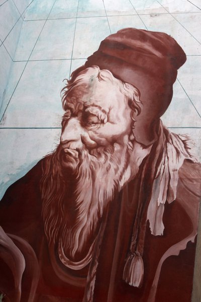 Nostradamus Wall Painting in Salon-de-Provence, France by Unbekannt