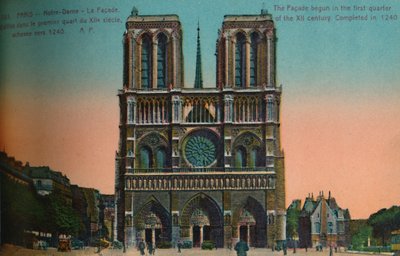 Notre-Dame Cathedral, Paris, c1920 by Unbekannt
