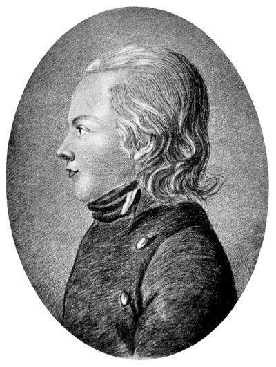 Novalis Friedrich von Hardenberg, German Romantic Poet and Novelist, c1800 by Unbekannt