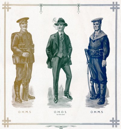 O.H.M.S, O.H.O.S. on His Own, O.H.M.S., 1916 by Unbekannt