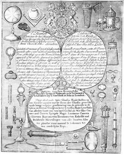 OPTICAL INDUSTRY Trade card for Ed Scarlett by Unbekannt