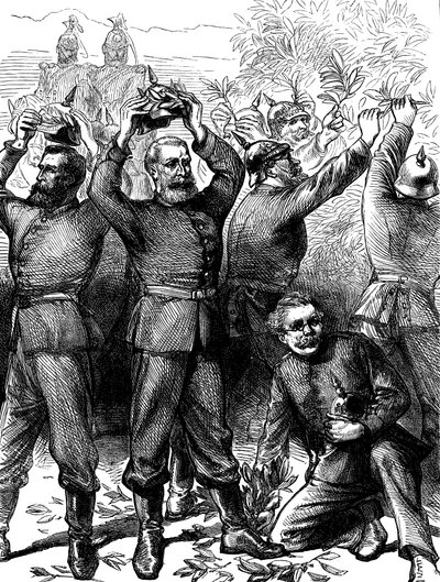 Occupation of Paris by the Germans after the Franco-Prussian War, March 1871, c1880 by Unbekannt