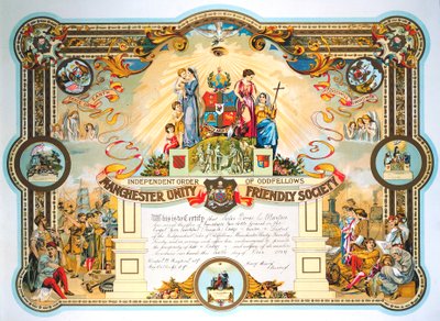 Office Holders Certificate of the Female Lodge of the Manchester Unity Friendly Society by Unbekannt