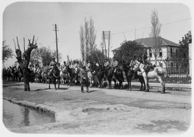 Officer Inspecting a Mounted Detachment of the French Foreign Legion, Syria, 20th Century by Unbekannt