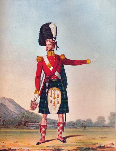 Officer of the 92nd Highland Regiment of Foot, c1833 by Unbekannt