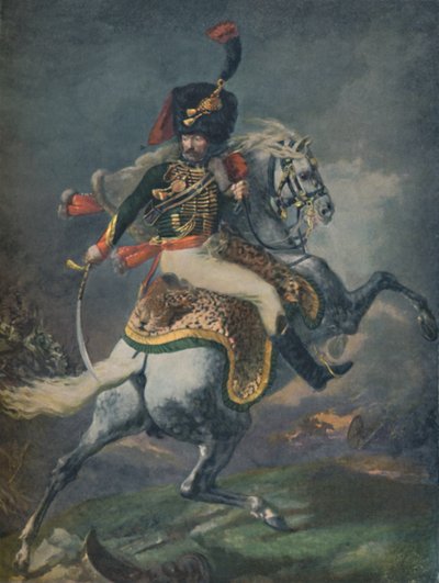 Officer of the Mounted Chasseurs Charging. Imperial Guard by Unbekannt