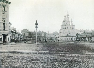 Okhotny Ryad Hunting Row, Moscow, Russia 1880s by Unbekannt
