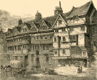 Old Houses in Holborn near Middle Row, c1872 by Unbekannt