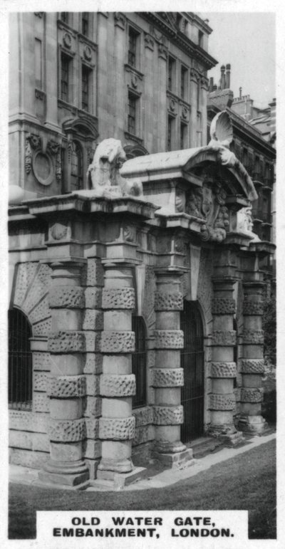 Old Water Gate, Embankment, London by Unbekannt