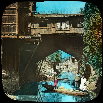 Old Bridge, Srinagar, Kashmir, India, Late 19th or Early 20th Century by Unbekannt